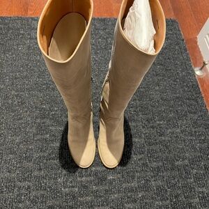 J. Crew Beige Over the Knee Boots